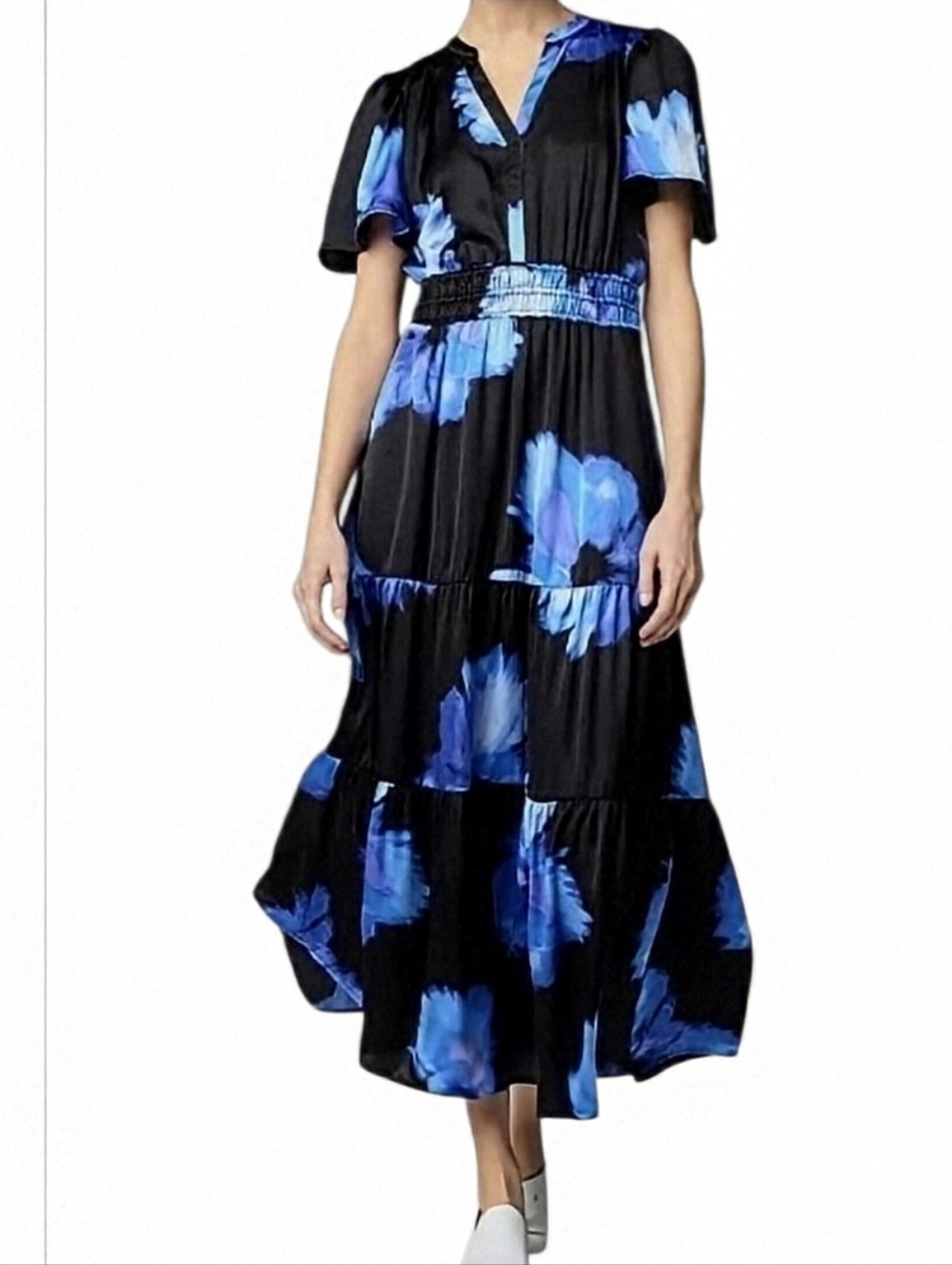 👗 NWT Simply Vera--Vera Wang Maxi Fem Dress {LARGE} - Picture 4 of 10